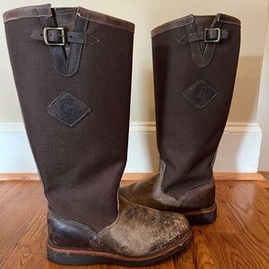 Chippewa Snake Boots Yarrow Olive‎ Green – Size 9.5